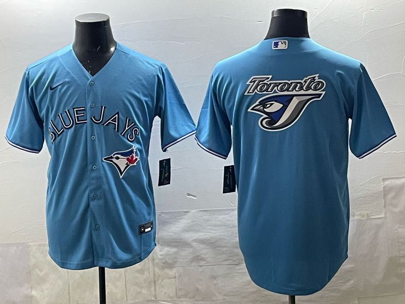 Men 2025 Toronto Blue Jays Blank Light Blue Game Nike MLB Jersey style 06->dallas cowboys->NFL Jersey